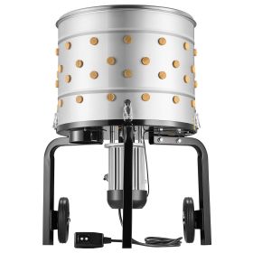 Chicken Plucker Machine, 19.7 in Drum, 750W & 275RPM Electric Chicken Plucking Machine with 98 Soft Fingers & Transport Wheels
