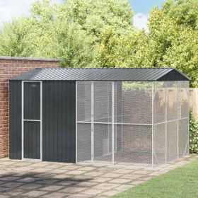 Bird Cage with Storage Anthracite 169.29 x 122.05 x 97.24 in