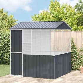 Bird Cage Anthracite 84.65 x 82.28 x 90.55 in Galvanised Steel