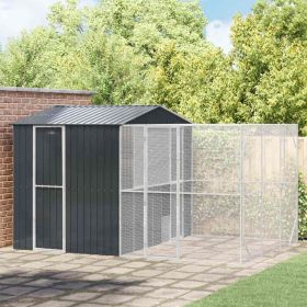 Bird Cage with Storage Anthracite 167.32 x 119.69 x 97.24 in