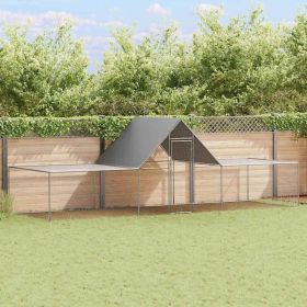 Chicken Coop 19.7'x6.6'x6.6'Galvanized Steel