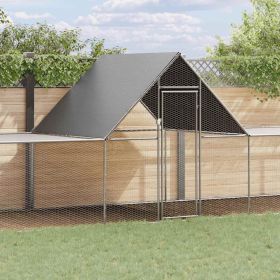 Chicken Coop 32.8'x6.6'x6.6'Galvanized Steel