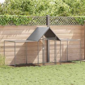 Chicken Coop 9.8'x3.3'x4.9'Galvanized Steel