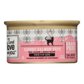 I And Love And You Cat Canned Food Savory Salmon Recipe - Case Of 24 - 3 Oz