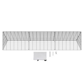 Chicken Tunnels, 118.1 x 28 x 24.2 inch (LxWxH) Chicken Tunnels for Yard, Portable Chicken Tunnels for Outside Easy Installation, Chicken Coop Ru