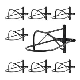 Wall Mount Saddle Rack, 27.3 x 16.3 x 12.5 in, 8 Packs Horse Saddle Rack with Pad Bar, Portable Saddle Stand for English & Western Saddle