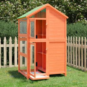 Bird House Brown Solid pine wood Large Durable Bird House