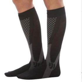 Compression Socks For Men&Women Best Graduated Athletic Fit For Running Flight Travel Boost Stamina Circulation&Recovery Socks (Option: Black 10PC-L XL)