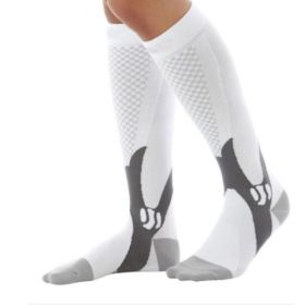Compression Socks For Men&Women Best Graduated Athletic Fit For Running Flight Travel Boost Stamina Circulation&Recovery Socks (Option: White 3PC-XXL)