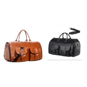 Portable Folding Outdoor Multifunctional Luggage Bag (Option: Black Brown-56cm×33cm×32cm)