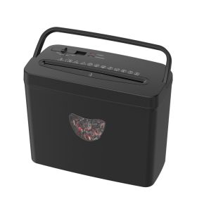Woolsche 5 Sheet Cross Cut Paper Shredder For Home Use, Jam Proof (Option: Black)