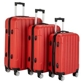 Vertical Pattern Three In One Handle Universal Wheel Pull Rod Box (Option: Red)