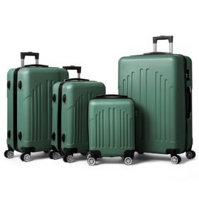 Vertical Stripe Four In One Suitcase (Option: Green)