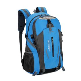 36L Outdoor Backpack Waterproof Daypack Travel Knapsack For Hiking Camping Picnic Travel School Spring Summer (Option: Blue)
