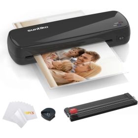 Versatile Laminator Machine,It Has Quick Warm Up, Fast Laminating Documentation And Photos, Increases Their Long Term Color Preservation. Suitabl (Option: Black)