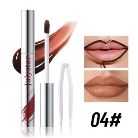 Tear And Pull Lipliner Peel Off Lip Liner Matte, Not Easy To Smudge, Line Hook Lip Marker Makeup Pen (Option: 04)