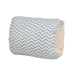 Adjustable Baby Cotton Nursing Arm Pillow Breastfeeding Washable Baby Infant Nursing Breastfeeding Pillow Cushion Arm Pad (Option: Gray Pinstripe-25X23CM)